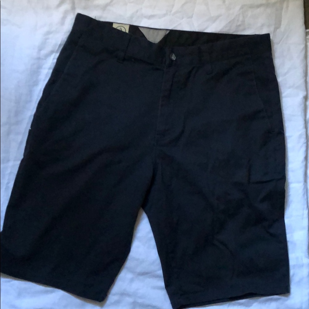 Volcom Size 32 Stretch Shorts Dark Navy Blue